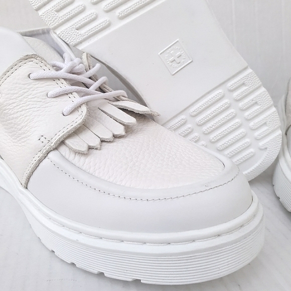 Dr Martens Jemima White Venice Aunt Sally Leather Platform Lace-Up Chukka Boot 7 - Picture 14 of 16